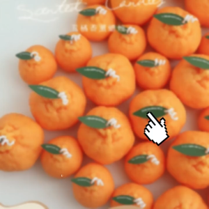 Aromatic Mandarin Orange Shaped Scented Soy Wax Made Candles for multi-purposes & festive use