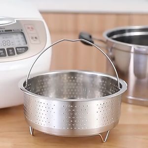 Keranjang Tatakan Steamer Bahan Stainless Steel 1 / 2 / 3 Liter Untuk Panci Instan 3 / 6 / 8 Qt