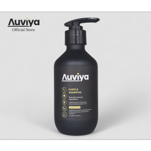 Auviya Organic Purple Shampoo 250ml | Neutralises Brassiness for Blonde & Grey Hair