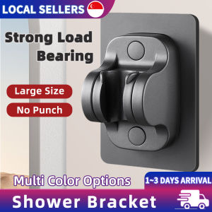 Bathroom No Need To Drill Holes In The Strong Sticky Waterproof Shower Head Placement Rack Shower Bracket Placement Port Use For G1/2