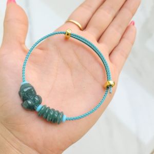 Q608 Vòng ngũ điếu tỳ hưu Lam Ngọc ko kén mệnh - Phong Thuỷ TUDO P