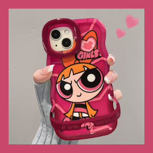 Cute Cartoon Police Girl Flying Apple 16Promax Huawei Mate60Pro Phone Case Protective Shell Soft Silicone Shockproof for Honor VIVO OPPO