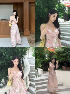 Floral Slimming Design Long Dress