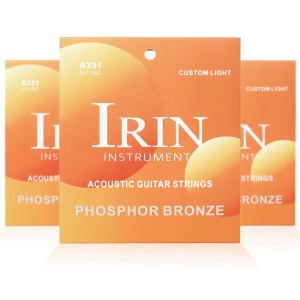 IRIN | IRIN Acoustic Guitarra Strings 6-String Hexagonal Alloy PVD Coated High Carbon Steel Core Guitar Folk Guitar Strings Parts