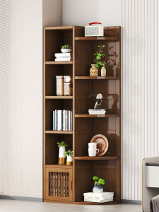 Living Room Corner Cabinet Bookshelf Corner Storage Rack Triangle Bookcase Floor Corner Storage Cabinet Kitchen Triangle Corner Cabinet