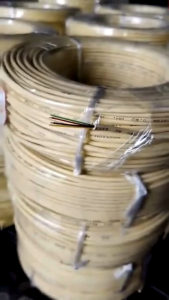 สายโทรศัพท์ แบบ 4Core ขนาด 0.5 มิลลิเมตรและ 0.65มม ไม่เข้าหัว ความยาว 20m. / 100m. สาย โทรศัพท์ บ้าน 4C X 0.5 X 100M