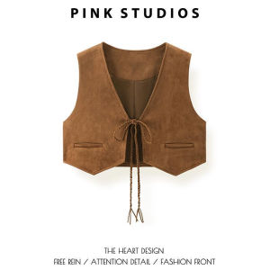 {\n    \"article\": \" Summer Short Suede Vest: Women's Commute Fashion with a Retro Brown Flap Sleeveless Top