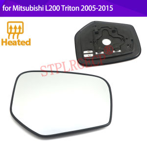 Stplrgecp Driver Side Left or Right Door Side Heated Wing Mirror Glass Lens for Mitsubishi L200 Triton 05-15 Pajero Sport 08-17
