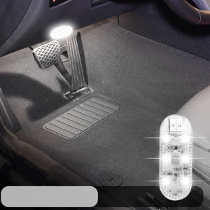 High Brightness LED Touch Light USB Charging Car Interior Lighting Magic Sticker Ambient Lamp With Strobe Mode For Multi-color