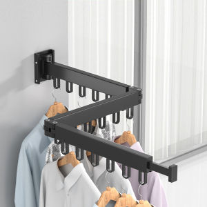 Wall-Mounted Expandable Invisible Drying Rack