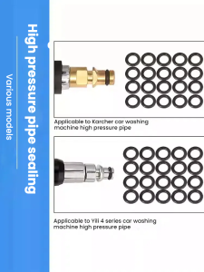 10 Pcs Rubber O Ring Seal Gasket For Karcher/Yili High Pressure Washer Hose Plug & 1/4 Quick-Connect Femal O Rubber Ring