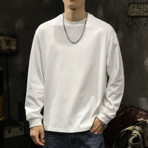 Denim Shirt Mens Long Sleeves Spring and Autumn Stripes Loose American Casual Shirt Youth Retro Simple Coat Mens Fashion