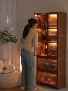 Kitchen Cabinet(Free🚚🔨)Type 406 Cupboard Storage Environmentally Friendly Bamboo