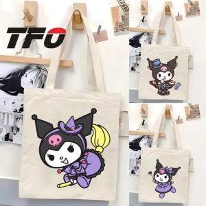 TFO Tote Bag Kuromi Character from the Sanrio Universe College School Tote Bag