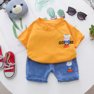 Boys clothes 0-5years Children Short sleeve sets for boys baju bayi lelaki Cartoon Casual