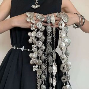 2025 Boho Ethnic Metal Waist Chain for Women Bohemian Vintage Belt Adjustable Waist Chain for Dresses