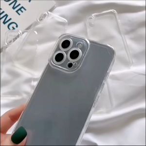 Case iPhone 12 13 Pro Max 14 Plus 14 Pro Max Protect Camera Lens Clear Transparent Phone Cover Casing