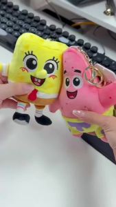 SpongeBob SquarePants Patrick Star with Original Fuggler Monster Stuffed Pendant Doll Sheldon J. Plankton Plush Toys Gift