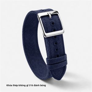 Dây Đeo Đồng Hồ Bằng Vải Nylon Dệt Cao Cấp 18/20/22mm Khóa Gấp Tương Thích Với Omega Tudor - Thay Thế Vòng Đeo Tay Đồng Hồ Thể Thao Quân Đội