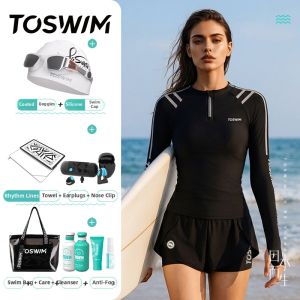 toswim | Sun Protection Long Sleeve Plus Size Swimwear