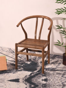 Redwood Small Circle Chair Chicken Wing Wood Traditional Chinese Style Solid Wood Tea Table Guest Chair Hotel Banquet Chair