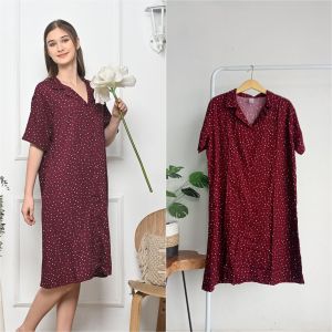 Daster Pendek Busui Full Kancing By Pajamadreams