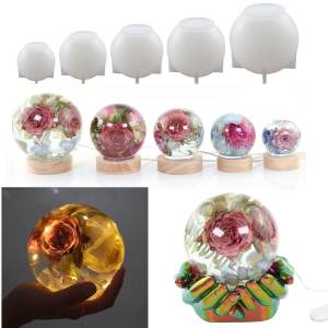 Epoxy Resin Crystal Drop Glue Integrated Ball Dry Flower Body Mirror Drop Glue Ornament DIY Craft Supplies Fashion Jewelry Accessories