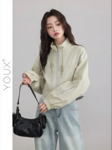 YOUXIANG | Áo Khoác Dài Tự Do Phong Cách Nữ