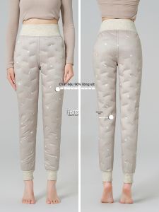 MiiOW | Quần lót lông vịt trắng MiiOW cho nữ mùa đông chống gió quần dài ấm áp quần cotton mỏng quần lót dày cạp cao quần lót bên trong