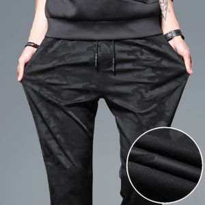 Mens Workwear Cargo Pants Loose Wear Resistant Camouflage Ultra-Thin Breathable Ice Silk Long Trousers Summer Construction Site