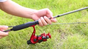 Sougayilang Set Tongkat & Gulungan Pancing 1.8M 2.1M Pancing Portabel 2 Bagian Pancing M Power Spinning Fishing Rod Dan 5.2:1 Pancing Alat Gulungan Pancing Joran Pancing Senar Pancing Combos Set