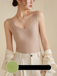 MiiOW | Ice Silk Strapless Bralette Womens Summer Thin Anti-Light Underwear Free To Wear One-Piece Seamless Vest Cat Person MiiOW