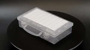 64 Slots Transparent Plastic Storage Box Diamond Painting Rhinestone Organizer with Free Sticker