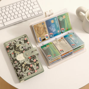 JIFANPAUL | Vintage Style Large Capacity Card Holder with Multiple Card Slots and Anti-Demagnetization