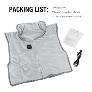 Hailicare | Electric Shoulder Neck Heating Pad USB Heated Jacket Winter Warm Vest Super Soft 3 Level Heating Coat For Outdoor Camping Hiking