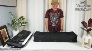 Simpel รุ่น KB4 กระเป๋าคีย์บอร์ด Yamaha MODX6 วัสดุผ้า สีดำ ขนาด 95x33x13 ซม. (ตรงรุ่น)