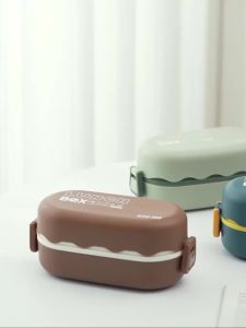Kotak Makan Bento 2 Lapisan 850ml: Kotak Bekal Praktis untuk Anak