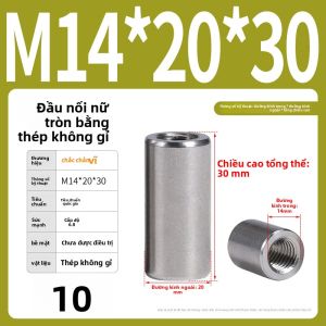 POWER&STRONG | Nối Giữa Đai Ốc Lục Giác Dài Hình Tròn M3-M20