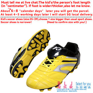 Soccer Shoes for Kids Adult Men Women 32-45 New AG Spikes Anti-Skid Boys Girls Trainer Children Sneakers Sports Footwear Professional Wearable Non-Slip Good Quality Middle School College University Students Youth Training Game League Match Football Boots