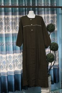 GAMIS POLO LINEN / VARIASI MUTIARA PAYET / GAMIS DRESS POLO LINEN / GAMIS SYARI POLO LINEN
