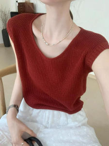 DUOFEIYAN | Elegant Ice Silk Knit Tank Top for Women