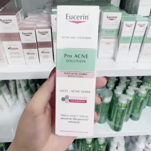 Tinh chất giảm thâm & dưỡng sáng cho da mụn Eucerin Pro Acne Triple Effect Serum 40ml Làm mờ sẹo mụn trứng cá