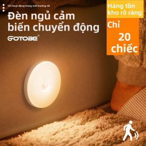 Đèn LED Cảm Biến Cơ Thể Thông Minh Dưới Tủ Đèn Ngủ Bảo Vệ Mắt 8 Đèn Cho Phòng Ngủ Tủ Quần Áo Hành Lang Nhà Vệ Sinh