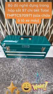 Bộ đồ nghề đựng trong hộp sắt 97 chi tiết Total THPTCS70971