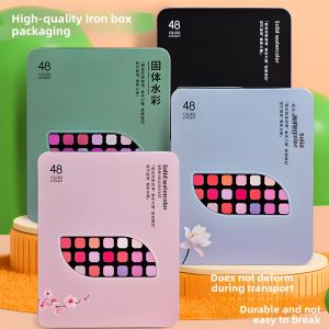 MINGZHUO | Beginner Portable Watercolor Set with Solid Pigments and Watercolor Paper