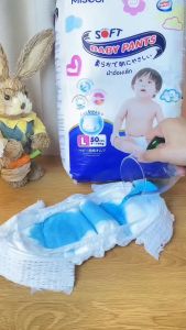 MISECR ผ้าอ้อมเด็กสำหรับเด็กชายและเด็กหญิง ผ้าอ้อมเด็กที่ระบายอากาศและป้องกันการรั่วซึม การดูดซับที่ดี