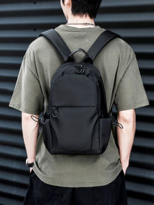 Small Lightweight Sports Backpack for Men Waterproof Casual Minimalist Style Short Trip Travel Bag School Bookbag Shoulder Bag