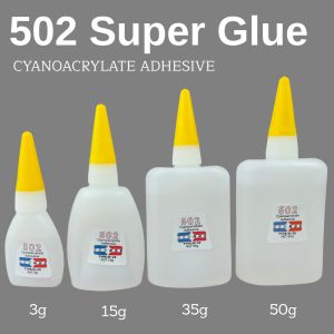 502 Thin Liquid Super Glue Cyanoacrylate Instant Strong Quick Dry Adhesive for Ceramic Metal Wood Rubber Plastic 3g/15g/35g