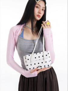 JANDRESS | Túi Xách Đa Năng Có Quai Trắng Dots