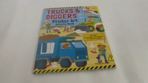 Trucks & Diggers Sticker Art Book with Construction Vehicles 400+ Stickers for Kids